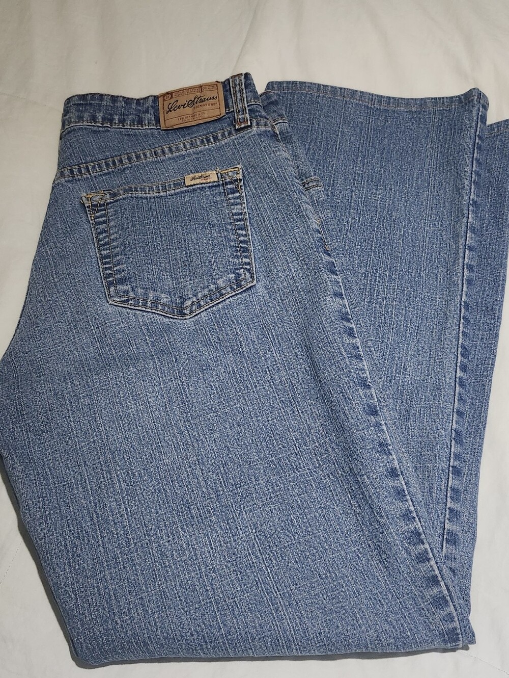 Levi Strauss Light Blue Straight Leg Denim Jeans